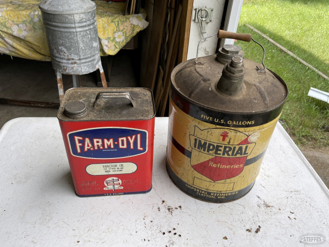 2- vintage oil cans